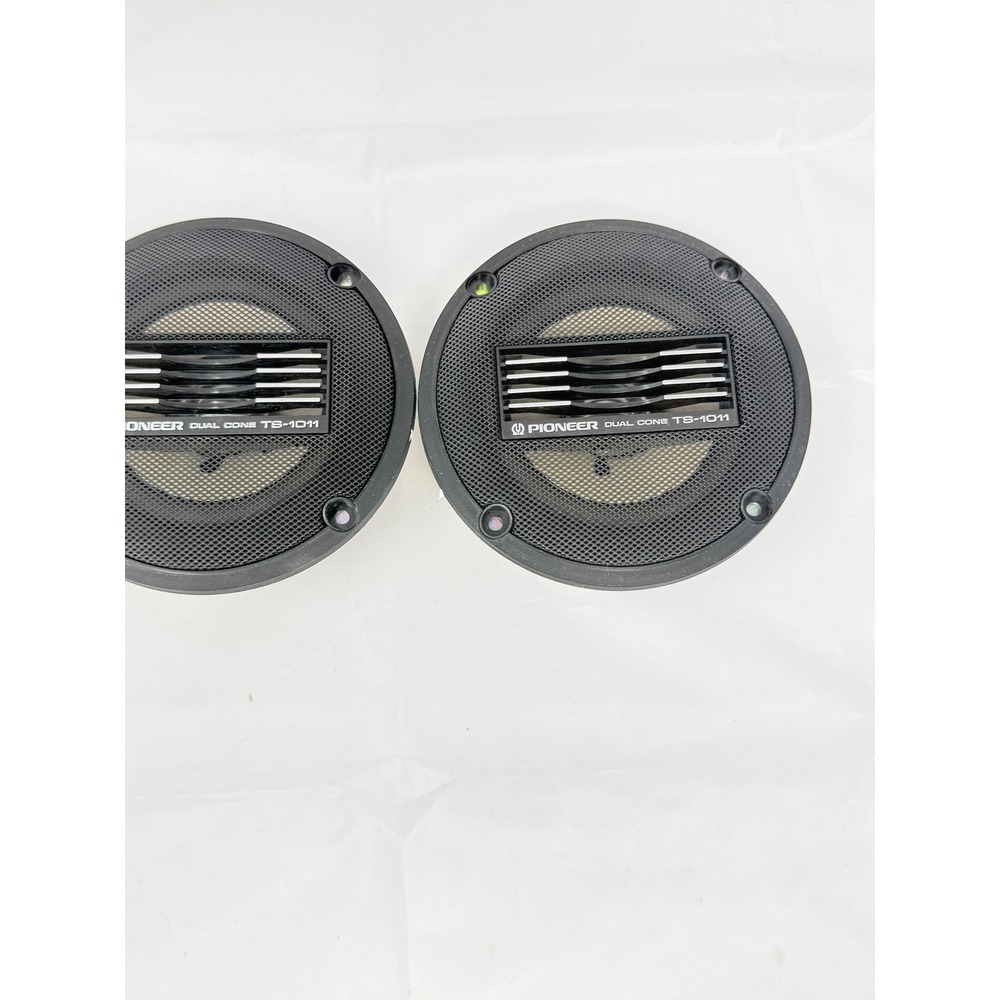 Pioneer TS-1011 Dual Cone Full Range Car Speakers Pair 4 Ohm 30W Vtg Japan 4"